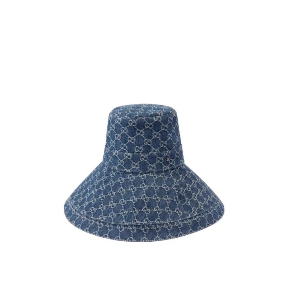 NWT Gucci Blue Monogram Hat - Picture 1 of 5